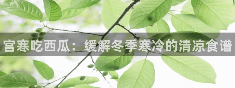 吃瓜新闻：宫寒吃西瓜：缓解冬季寒冷的清凉食谱